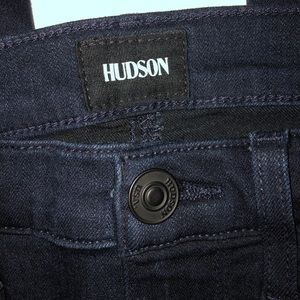 Hudson Dark Denim Skinny Jeans British Flag